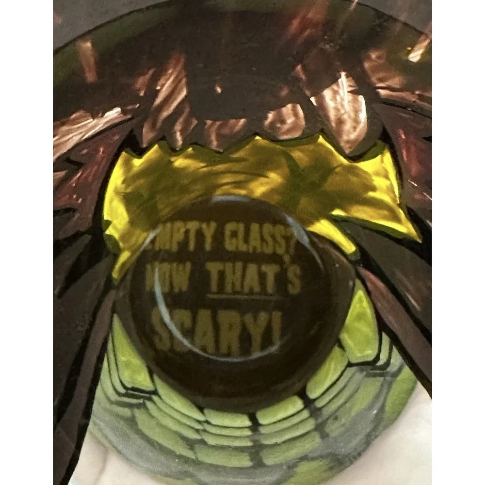 Top Shelf Barware Halloween Party Werewolf Hand‎ Painted Glassware